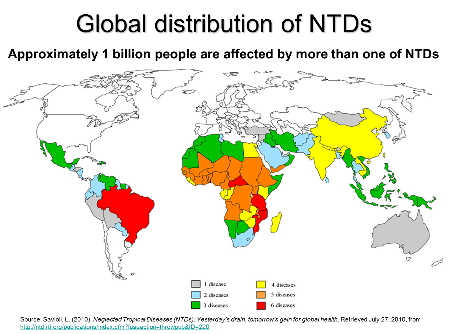 Neglected Tropical Diseases are endemic in low-income, underserved populations. Most are easily preventable and treatable; yet their global burden is considerable.