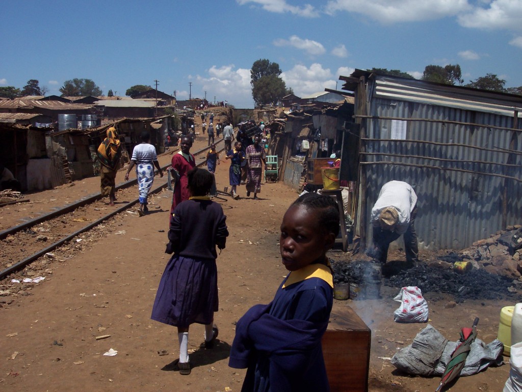 Scenes from the Kibera Slum in Nairobi. Image Credit: Flickr Khym54